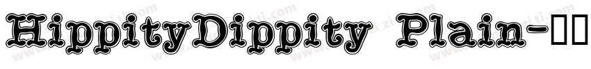 HippityDippity Plain字体转换
